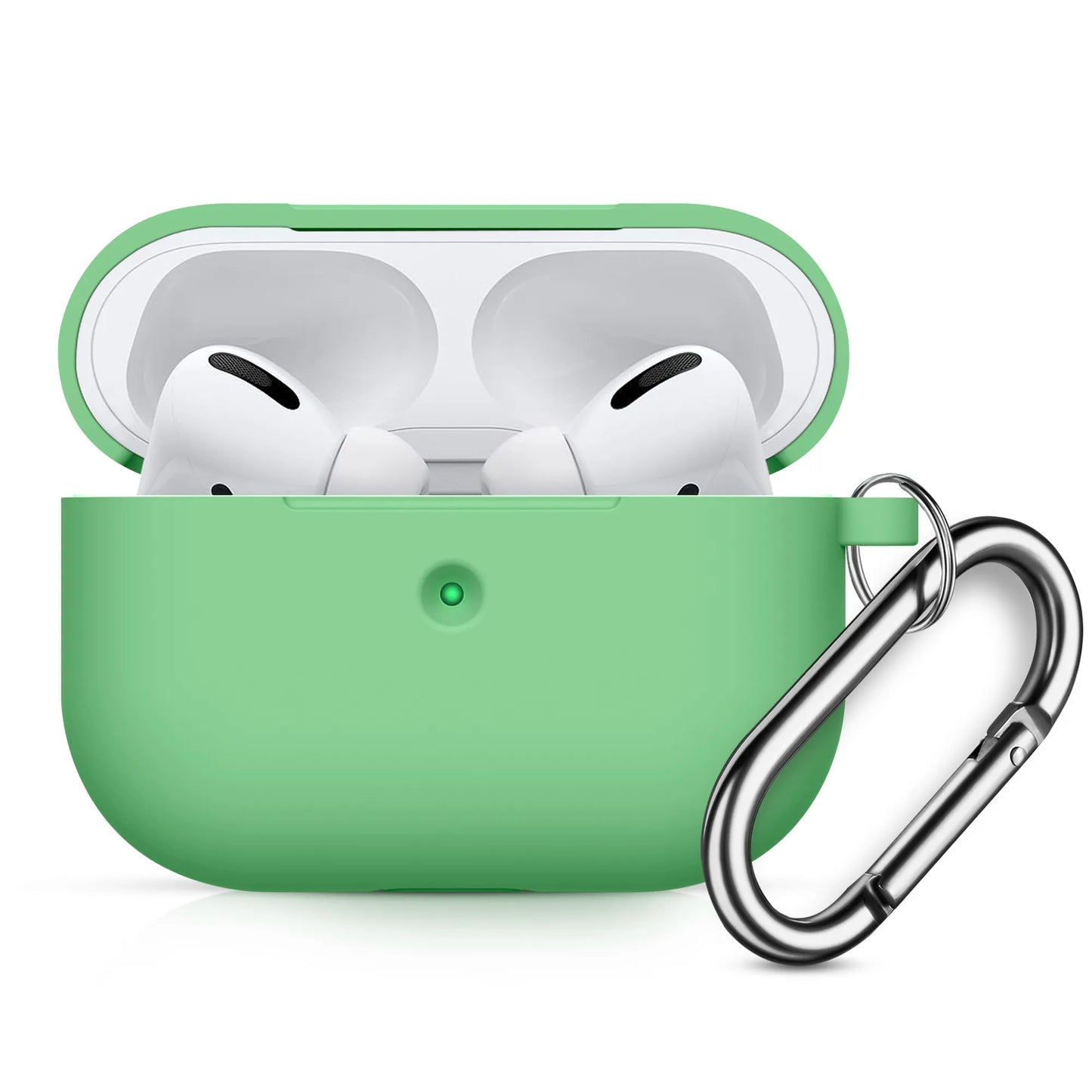 For AirPods Pro Case Wireless Bluetooth Earphone Protective For AirPods Pro Silicone Cover headphone Accessories With Carabiner