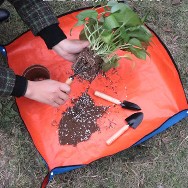 1 st Planteringsmatta 50cm-100cm Trädgårdsplanteringsdyna Vikbar trädgårdsväxt Blomkruka Transplantering Vattentäta mattor