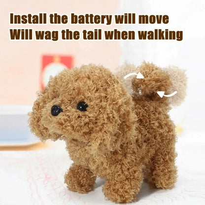 Realistic Plush Simulation Smart Dog Children Toy Can Walking And Call Electric Plush Robot Pet Dog Toddler Christmas Gift