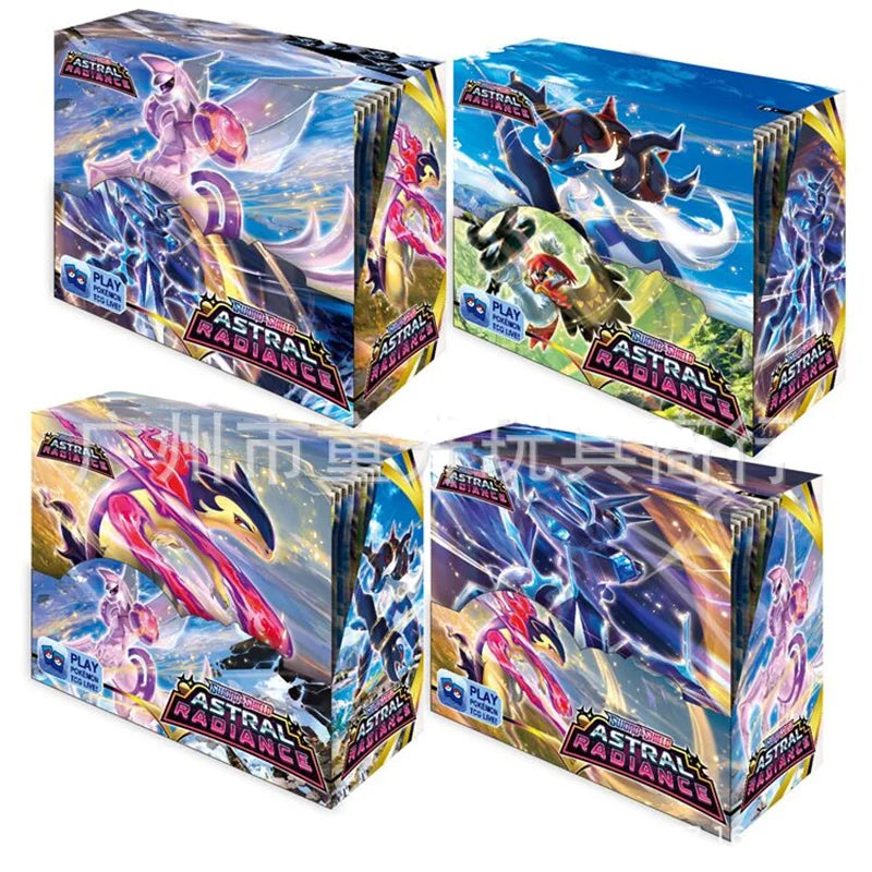 324/360 Pcs/Set Pokemon Card Astral Radiance Prismatic Evolutions PALDEAN FATES English Booster Battle Transaction Cards.