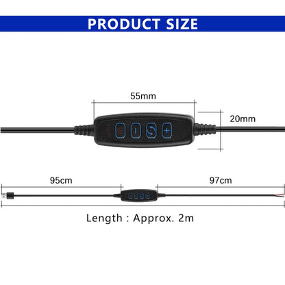 0.5-5M USB 5V LED Dual Color Strip Light Kit 120 LEDs/M 3000K 4000K 6000K CCT Flexible Tape Bar Lamp 4-Key 2M Dimmer Controller