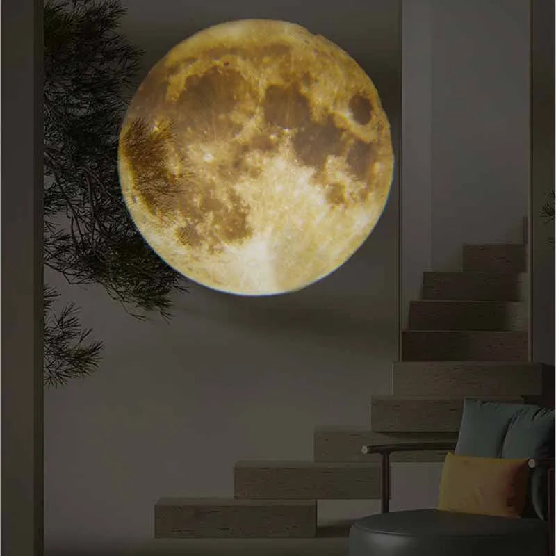 Earth Moon Projection Lamp Star Projector Planet Projector Background Atmosphere Led Night Light for Kids Bedroom Wall Decor