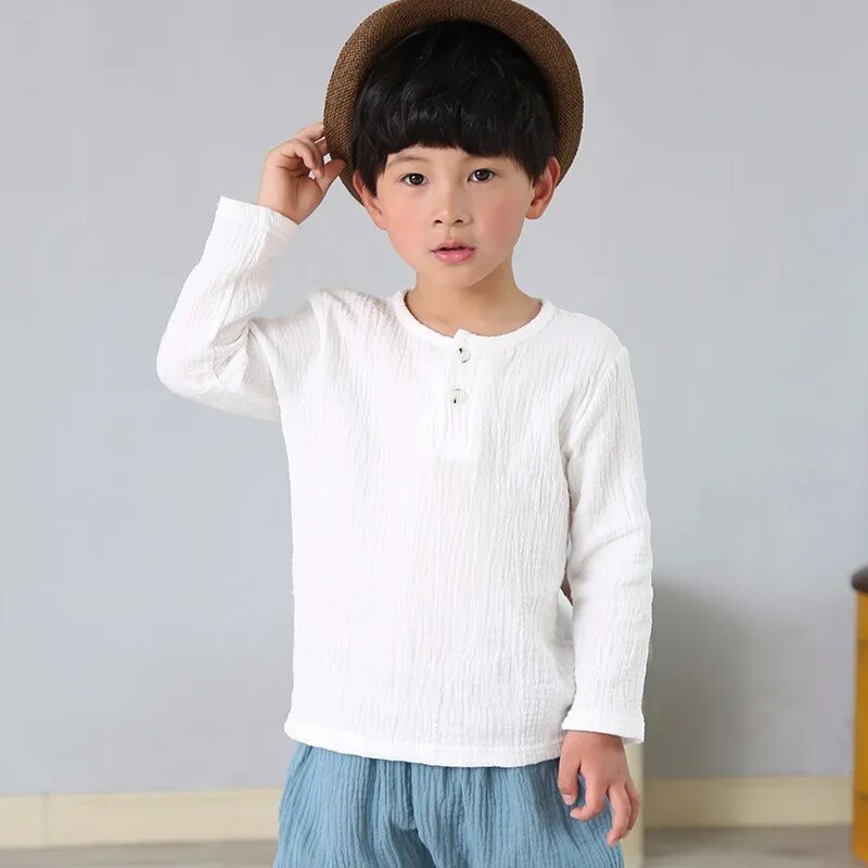 children t shirts fashion linen pleated boys t shirt children t-shirt summer baby boys girls t-shirt children clothes kids