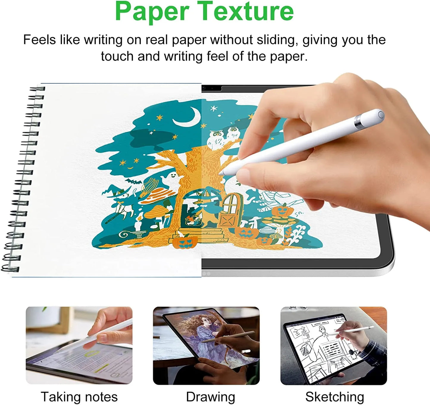 Like Paper Screen Protector For iPad Pro 11 12.9 12 9 for iPad Air 5  8th 7th 9th 10th Generation Mini 10.2 Paperfeel Film