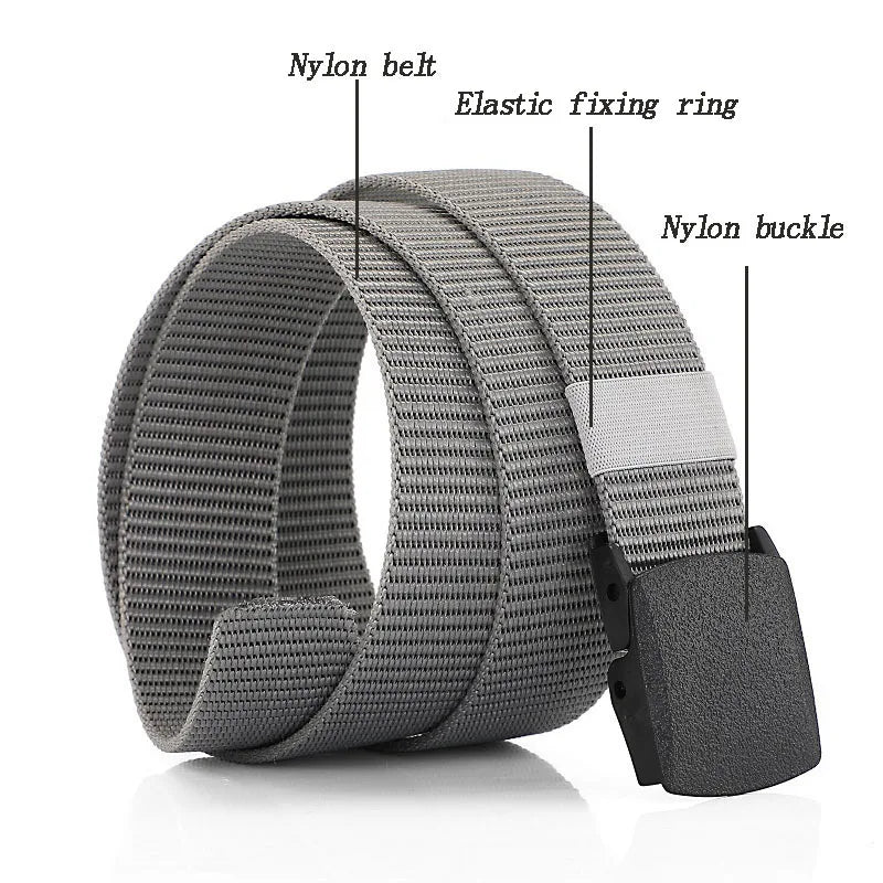 Mens Nylon Webbing Belts Canvas Casual Fabric Tactical Belt High Quality Accessories Military Jeans Army Waist Strap