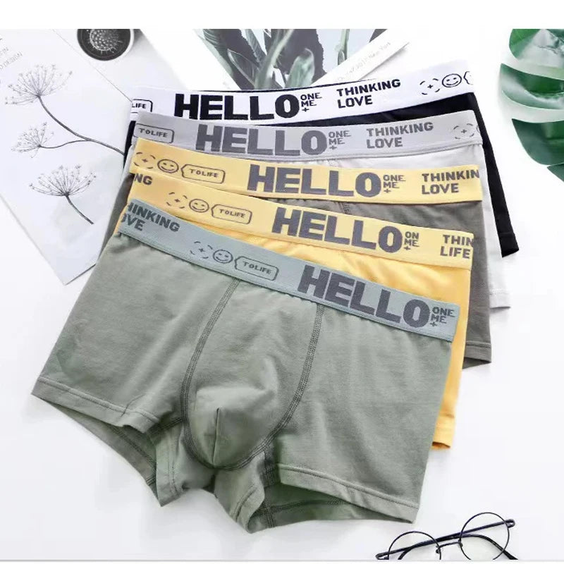 6pieces Mens Underwear Men Cotton Underpants Male Pure Men Panties Shorts Breathable Boxer Shorts Comfortable soft Plus size