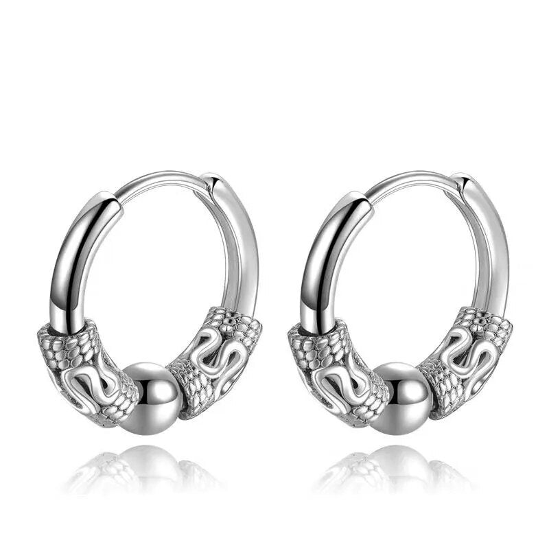 Boucles d'oreilles classiques en acier inoxydable pour hommes et femmes, boucles d'oreilles Hip Hop pour hommes et garçons, Punk gothique, bijoux cadeau de fête