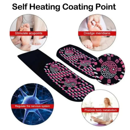 1/6Pairs Tourmaline Slimming Health Sock Winter Elastic Thermal Self-Heating Sock Health Care Socks Short Sock Magnetic Therapy