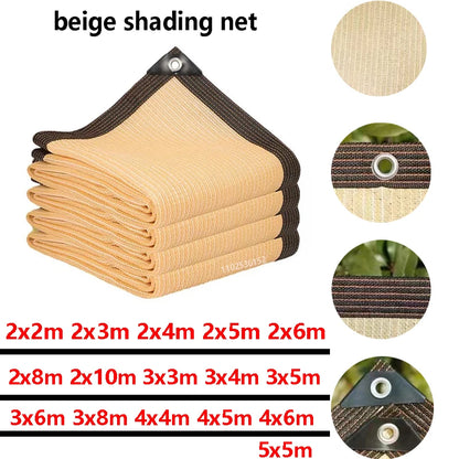 Outdoor garden sunshade net, terrace sunshade, camping sunshade net, UV protection, HDPE sunscreen fabric, sunshade