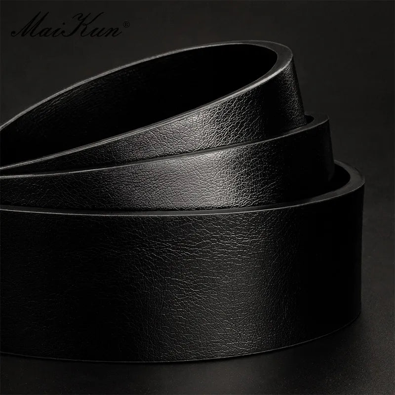 Men's Vintage Casual Belt Black Pin Buckle Student Versatile Leather Wide Belt