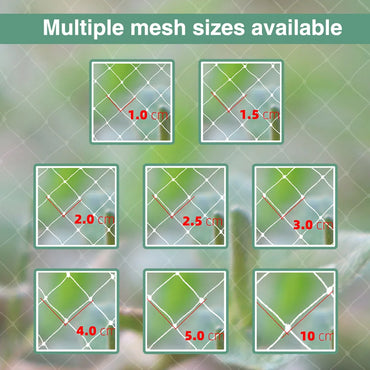 Extra starkt antifågelnät Nylon trädgårdsnät för fruktgrödor Växtträd Återanvändbara skyddsöverdrag mot fågelhjort