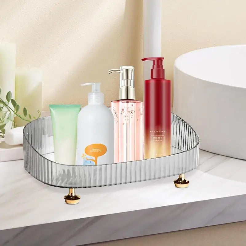 Perfume Skincare Organizer Tray Toilet dresser Countertop cosmetics storage rack Anti Fall Makeup Perfume box beauty essentialls