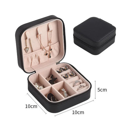 Jewelry Organizer Display Travel Jewelry Case Boxes Portable Jewelry Box Leather Storage Joyeros Organizador De Joyas