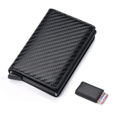 ID Credit Card Holder Case Wallets Men Brand Design Anti Rfid Blocking Magic Leather Slim Mini Wallet Small Money Bag Purse