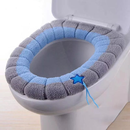 1Pcs Bathroom Toilet Seat Cover Soft Warmer Washable Mat Cover Pad Cushion Seat