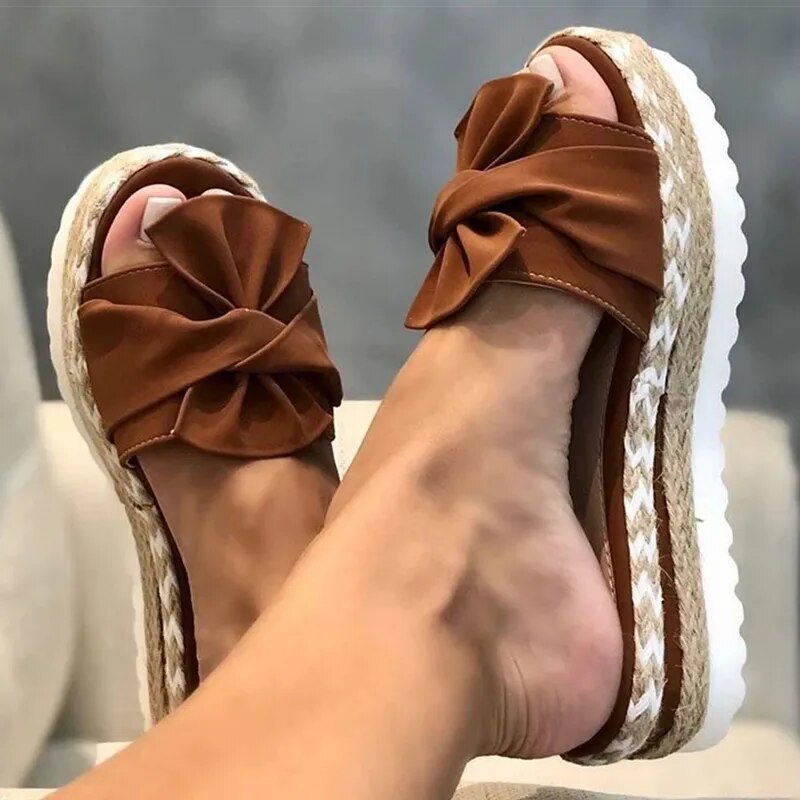 Sandaler Dam Klackar Sandaler Med kilar Skor För Dam Plattformssandaler Sommartofflor Sandalias Mujer Eleganta sommarskor