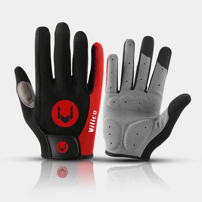 Cycling Anti-slip Full Finger Gloves MTB Bike Gloves Pad Men Breathable Anti-shock Sports Gloves MTB Bike Bicycle Warm Glove Man