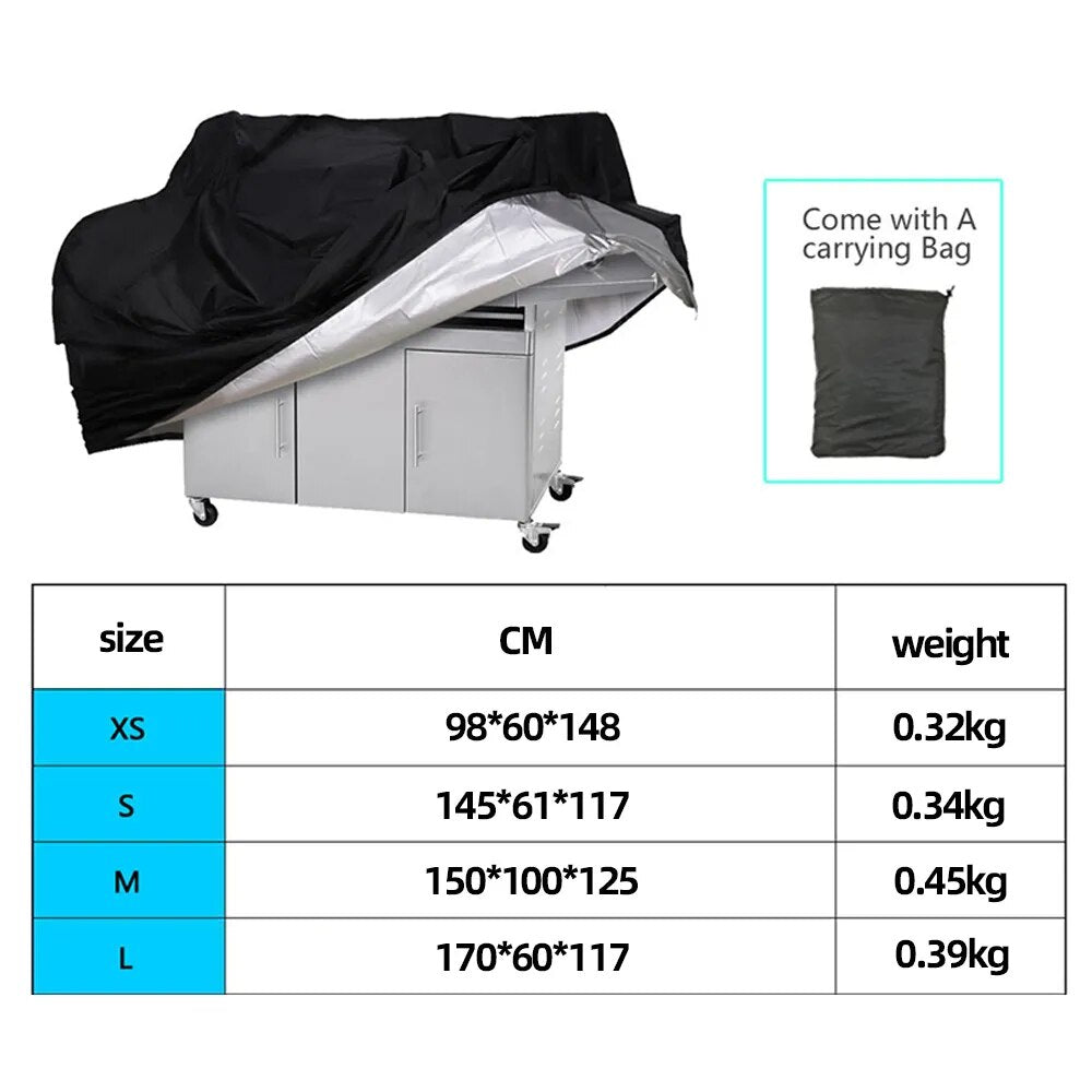 Grillöverdrag Kraftiga vattentäta BBQ-grillöverdrag 8 storlekar Kompatibel för Weber Charbroil UV-resistent gasgrillöverdrag