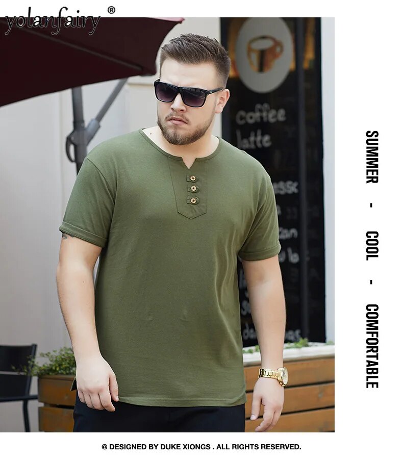 100% Cotton Man's Oversized T-shirt Plus Size M-8XL Summer T-shirts Men Clothing Tops Tshirt For Men Camisetas