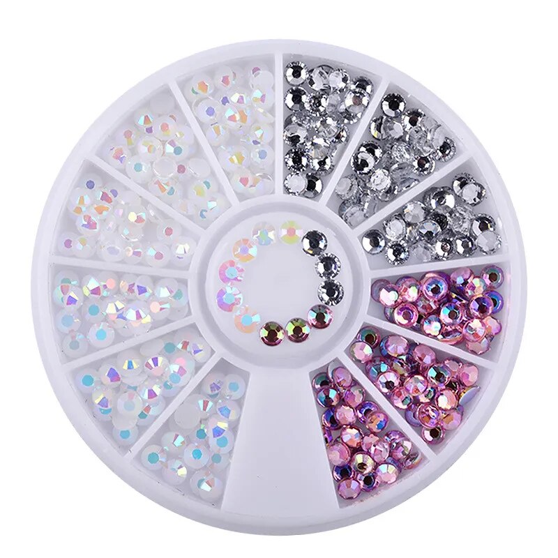 2mm/3mm/4mm/5mm Akryl Diamant Rhinestones Kristall Nail Art dekorationer