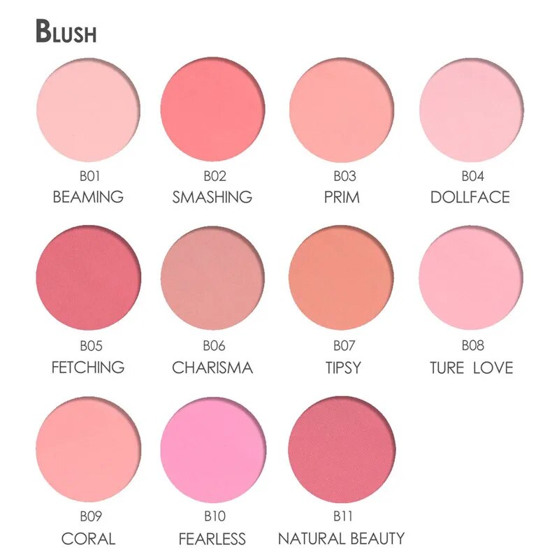 FOCALLURE 16 Color Blush Palette Makeup