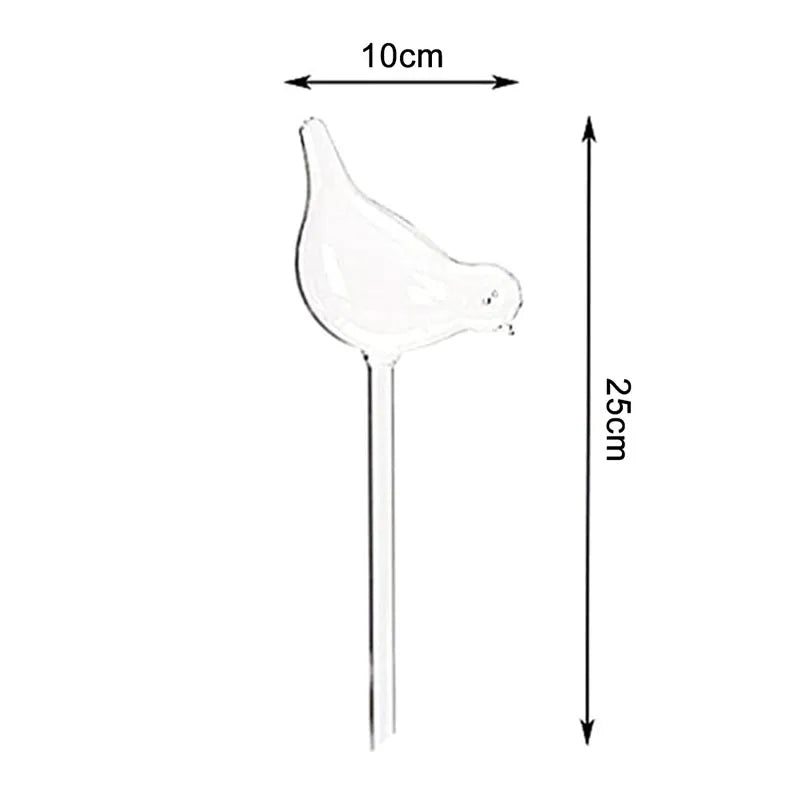 Dispositif d'arrosage automatique des fleurs, 1 pièce, Globes d'arrosage automatique des plantes, ampoules d'eau en plastique transparent soufflé à la main en forme d'oiseau