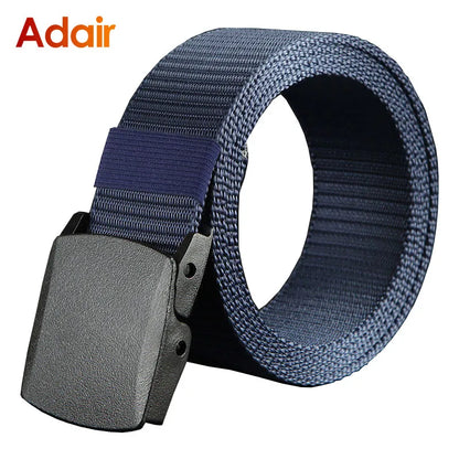 Mens Nylon Webbing Belts Canvas Casual Fabric Tactical Belt High Quality Accessories Military Jeans Army Waist Strap