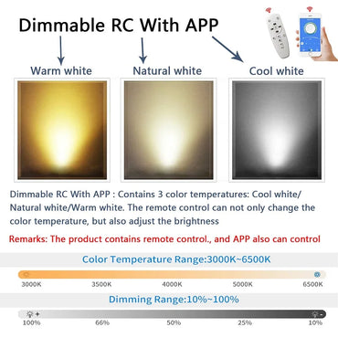 APP RC Square Circel Ringar Taklampor För Vardagsrum Sovrum Hem AC85-265V Modern Led Taklampa lyster plafonnier