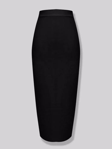 Nytt mode 13 färger XL XXL Sexig knälång bandagekjol Dam Elastisk Bodycon Sommar Pennskjolar 78cm