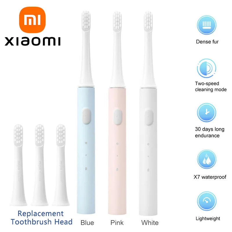 T100 Sonic Electric Toothbrush Mi Smart Tooth Brush Colorful USB Rechargeable IPX7 Waterproof For Toothbrushes head