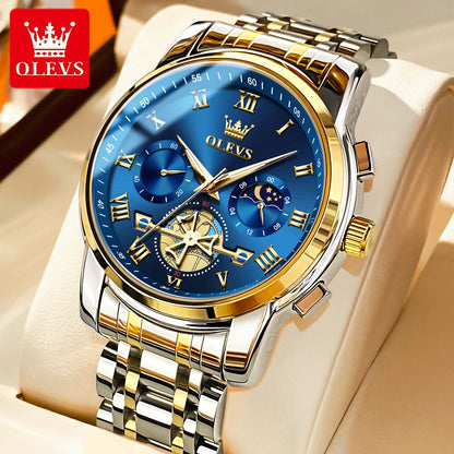 Top Brand Men's Watches Classic Roman Scale Dial Luxury Wrist Watch for Man Original Quartz Waterproof Luminous Male reloj