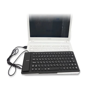 85 Key Russian Letters Engglish Layout Wire USB Interface Silicon Rubber PC Folding Keyboard Teclado Waterproof Computer Laptop