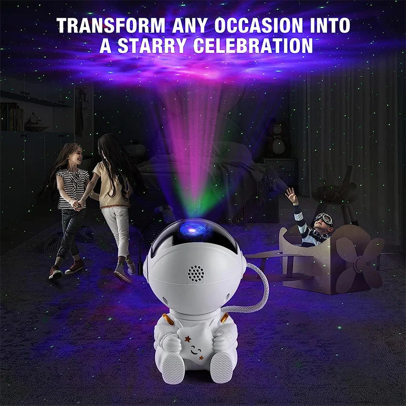 LED Astronaut Projection Light Starry Sky Atmosphere Light Galaxy Projector Night Light Desktop Decoration Light Bedroom Home Li