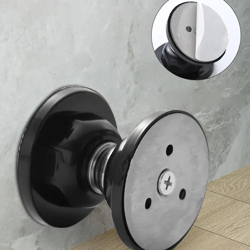 Stainless Steel Door Stop Magnetic Door Stopper Holder Anti Collision Windproof Doorstop Free-punch Door Suction