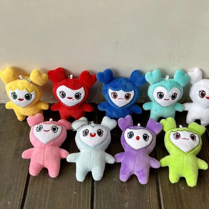 Lovelys Plush Korean Super Star Plush Toy Cartoon Animal TWICE Momo Doll Keychain Pendant Keybuckle PlushToy for Fans ONCE Girls