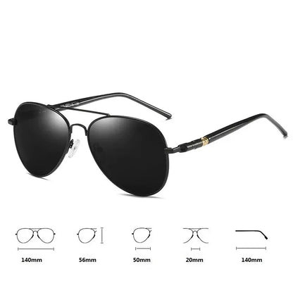 Fashion Aviator Polarized Sunglasses For Men Women Pilot Driving Fishing Metal Sun Glasses Luxury Brand Designer Eyewear UV400