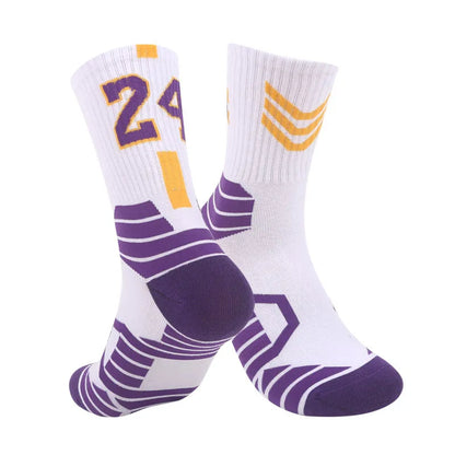 Chaussettes de basket-ball Elite pour hommes, chaussettes de course en plein air, antidérapantes, respirantes, absorbant la sueur, pour cyclisme, nouvelle collection