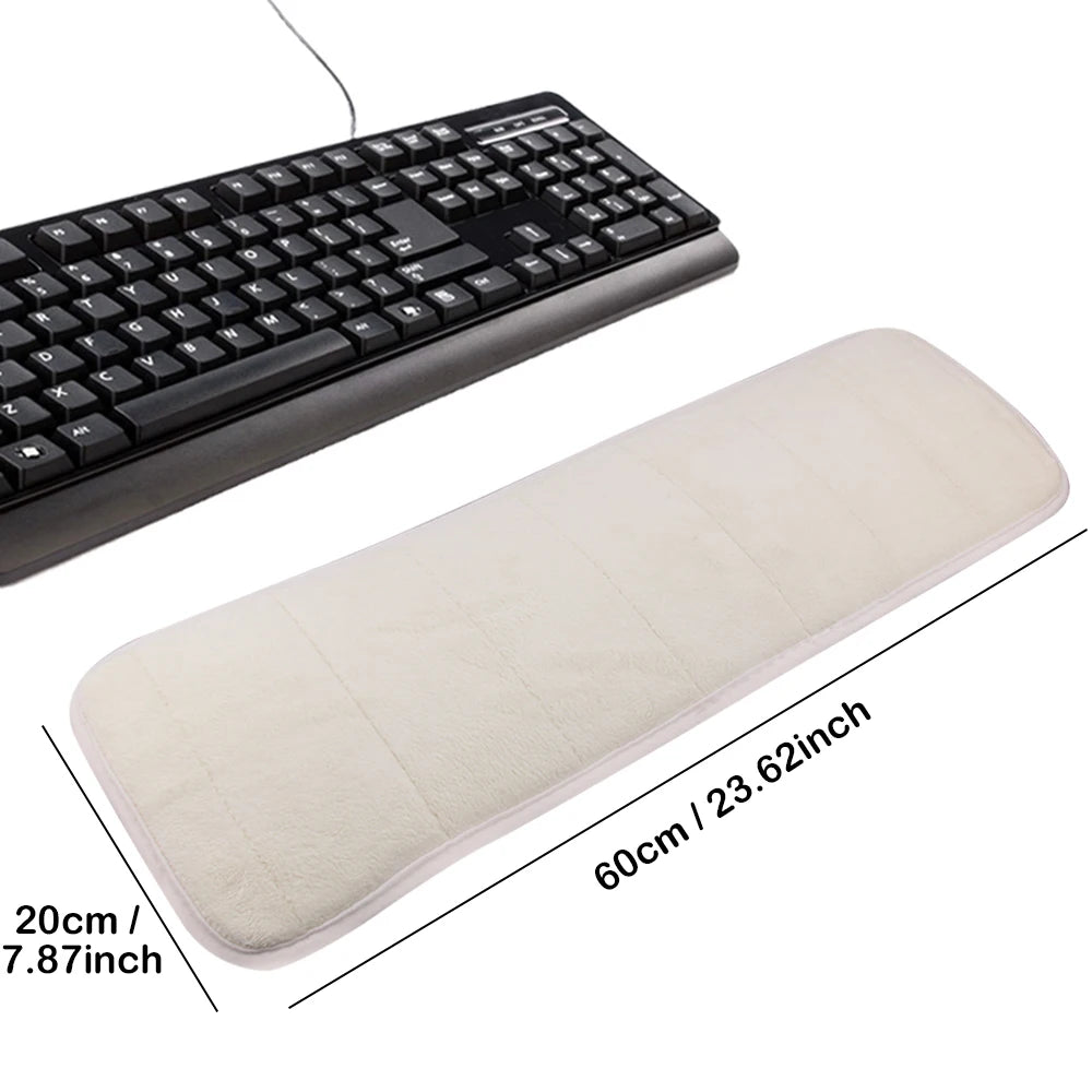 Vococal Ultra Memory Cotton Keyboard Pad Soft Sweat-absorbent Anti-slip Computer Wrist Elbow Mat Gift for Office Table Desktop