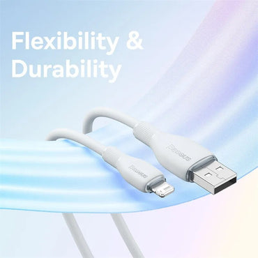 Baseus USB-kabel 2.4A för iPhone Laddningskabel USB till belysningssladd för iPhone 14 13 12 11 Pro Max Snabb dataladdningskabel