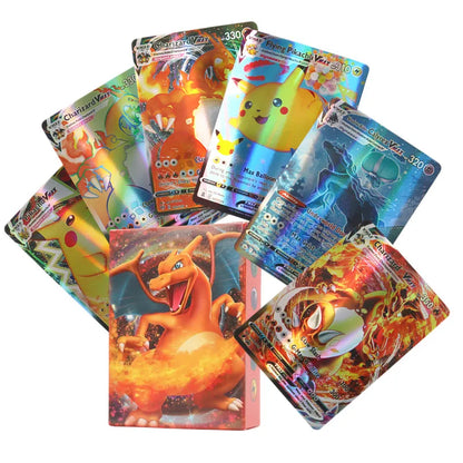 60/100Pcs Pokemon Cards Scarlet Violet EX Vstar Holographic English Letter Pokemon Rainbow Arceus Shiny trading card Kids Gift