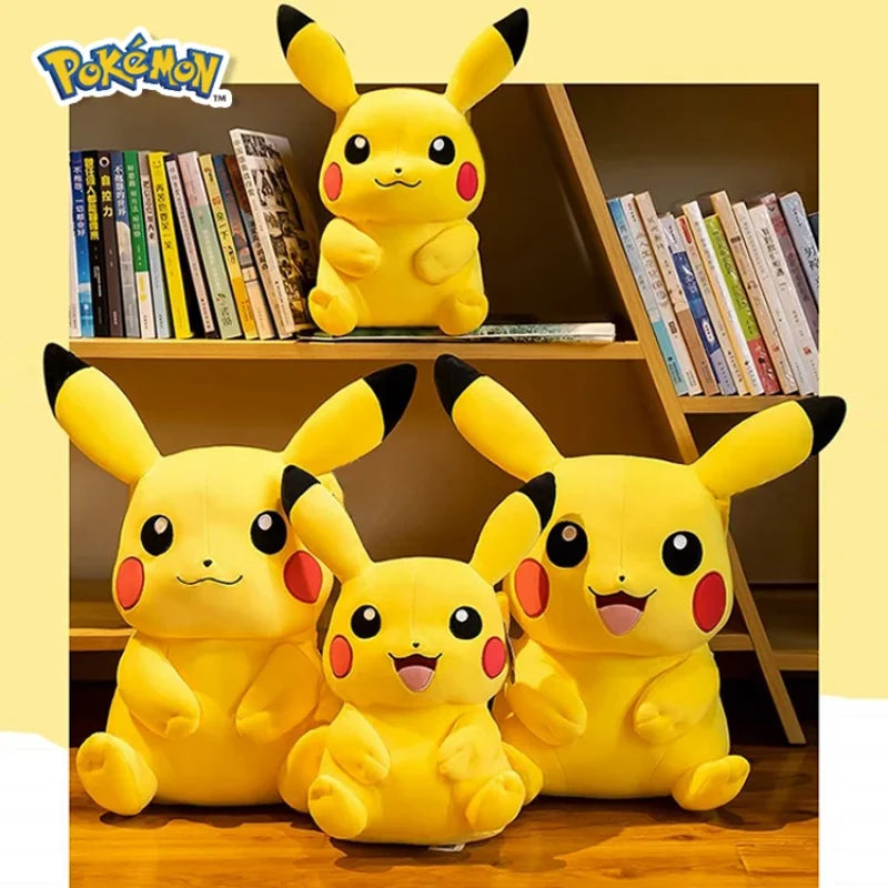 Pokemon Kawaii Pikachu Cute Stuffed Toys High-Quality Anime Throw Pillow Birthday Christmas Gift for Children Friends Boys Girls