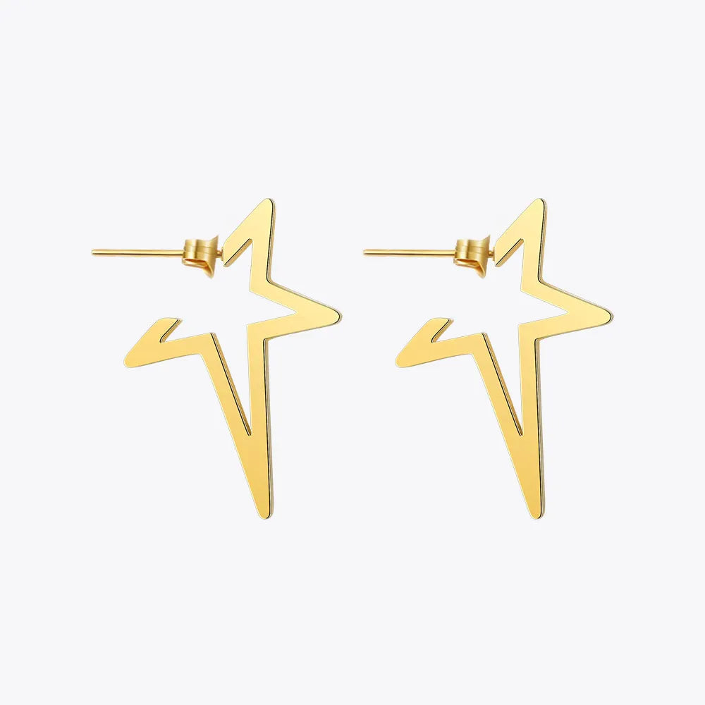 Boucles d'oreilles Enfashion Star Boucles d'oreilles en acier inoxydable