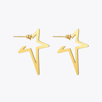 Boucles d'oreilles Enfashion Star Boucles d'oreilles en acier inoxydable