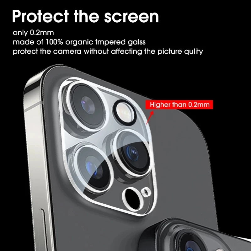 3Pcs Camera Lens Protector for IPhone 13 14 Pro Max X 15 Lens Protective Glass for IPhone 11 12 PRO XS MAX Mini Tempered Glass