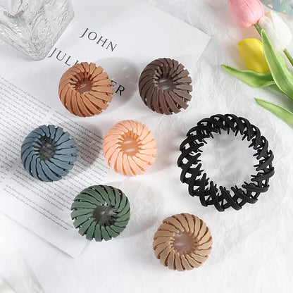 New Women Fashion Hair Claw Simple personality Hair Clip Hair Accessories Girl Ponytail Bird Nest Headbands Female Headwear