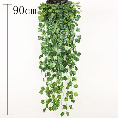 50-105CM Artificial Hanging Flower Plant Fake Vine Willow Rattan Flower Artificial Hanging Plant For Home Garden Wall Decoration