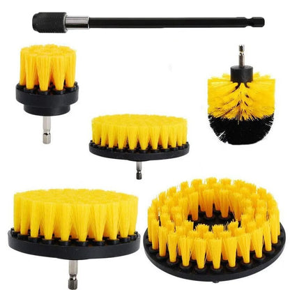 Brosse à récurer électrique 2/3, 5/4/5 pouces, tige d'extension de perceuse, nettoyeur tout usage, brosse de détail de voiture, ensemble de brosses de jante, nettoyage de voiture