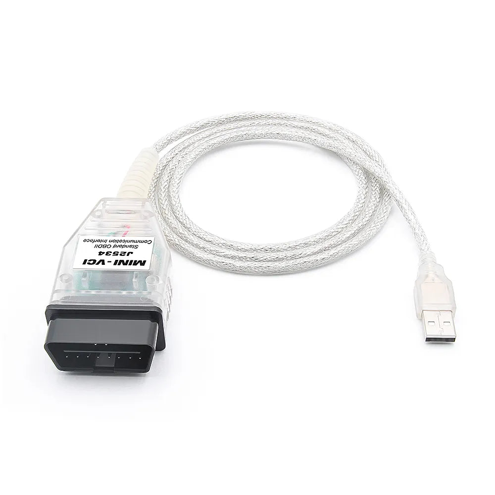 mini vci för Toyota TIS Techstream V18.00.008 minivci FTDI för J2534 Auto Scanner OBD OBD2 bildiagnostikkabel MINI-VCI-kabel