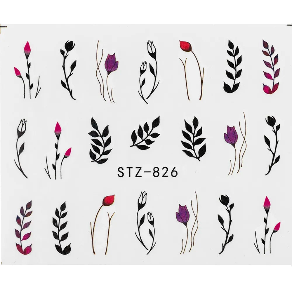 1Pcs Nail Sticker & Decal