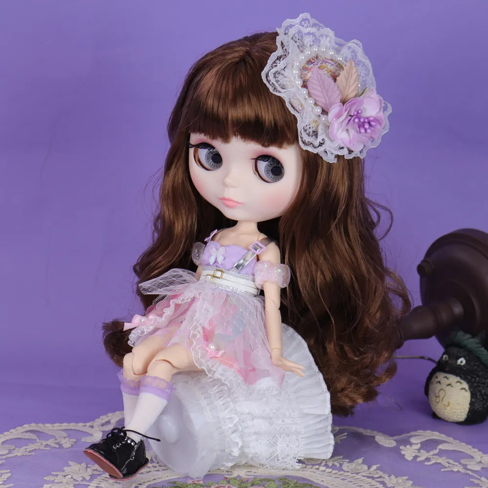 ICY DBS Blyth Doll White Skin Joint Body 1/6 BJD  Toy Gift